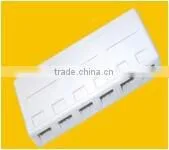 6 ports surface mount box with keystone jack