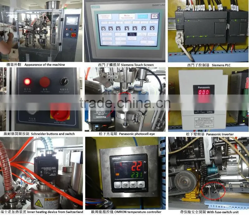 JOIE Automatic Grade Ointment Cream tube Filling And Sealing Equipment