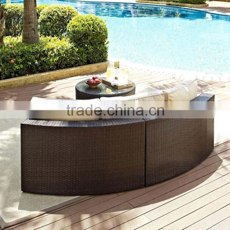 Outdoor Rattan Garden Terrace Furniture Leisure Round Wholesale Rattan Wicker Furniture