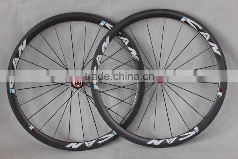 Super light carbon bicycle wheel clincher bike wheelset