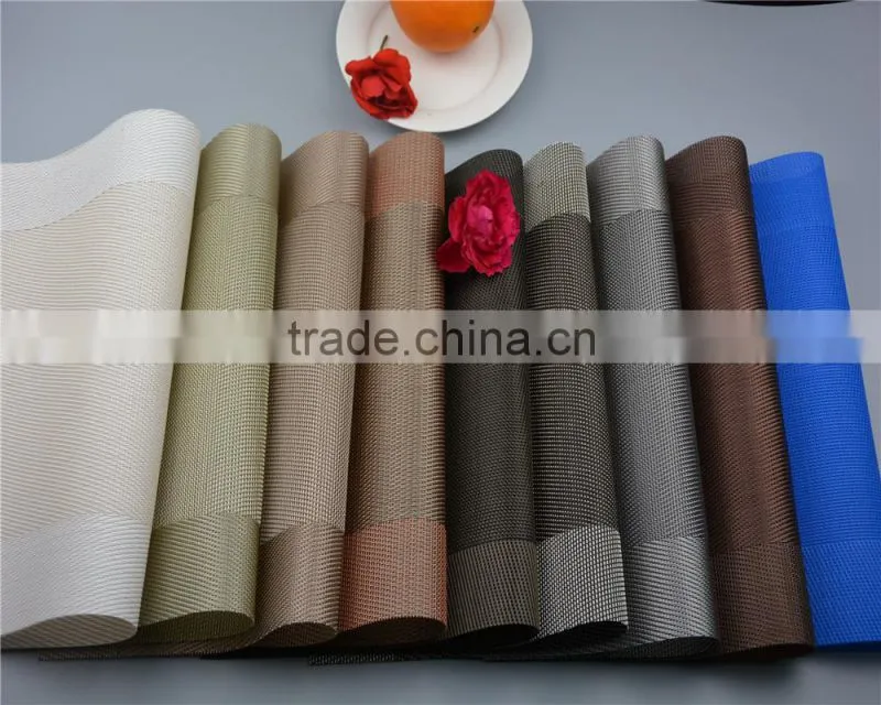 new arrival table decoration PVC mat frame series dark green dining table floor mat 45*30cm