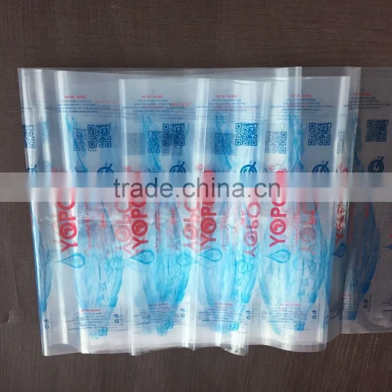 Gravure Printing Water Sachet Bags 500ml Plastic Film Roll/LDPE Mineral Plastic Water Bag/Heat Seal Liquid Beverage Plastic Bag