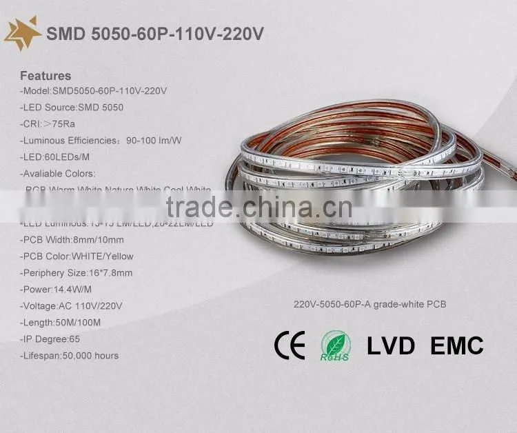 Customized red constant current led strip