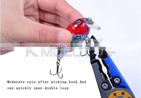 Multifunctional High Quality Outdoor Fishing Tackle Aluminum alloy Fishing Pliers Kmucutie Pliers CHQZ1