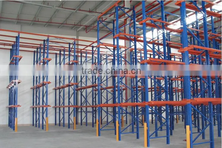 warehouse drive in pallet rack, drive-in rack, drive in racking system