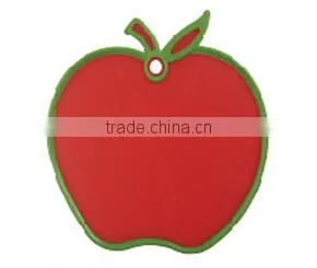 Beautiful shaped plastic cutting board bread board with hanging hole