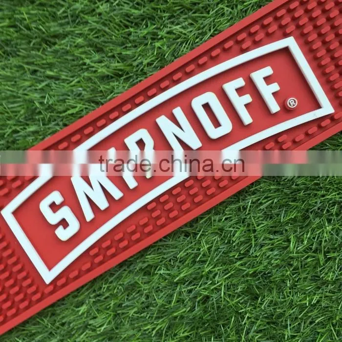 cheap PVC bar mat with embossed logo