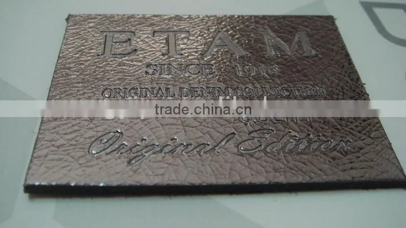 good quality real leather jacket metal patch