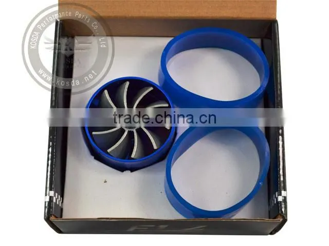New Car Rubber Single Turbo Turbine Charger Cool Air Intake Fuel Gas Fan