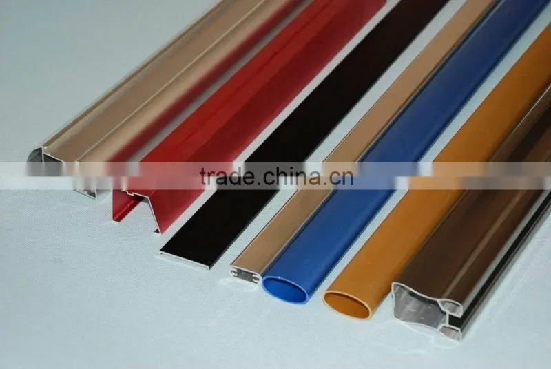 Aluminium extrusion profile Aluminum extrusion profile of advertisement with different surface finish