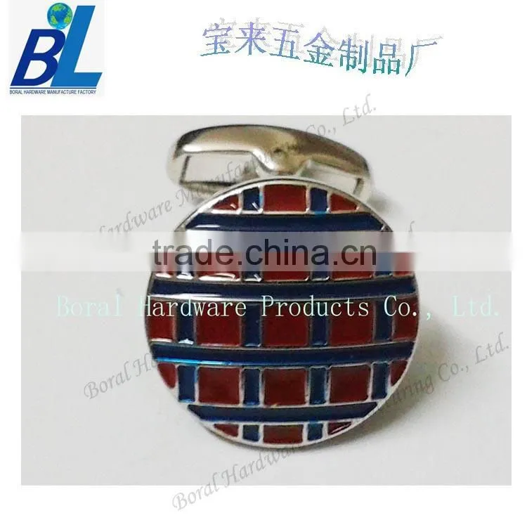 Fashion enamel footprint custom cufflinks for men
