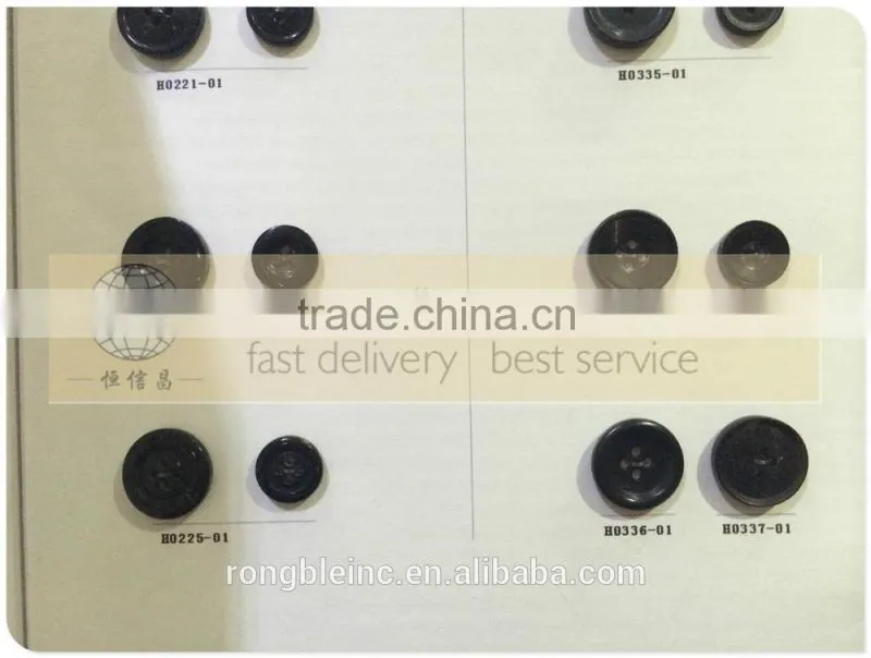 Real horn button for coat