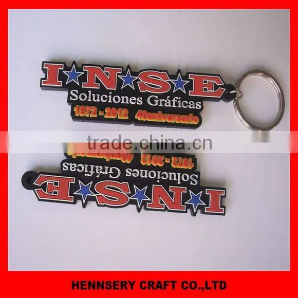 3D soft pvc rubber keychain supplier