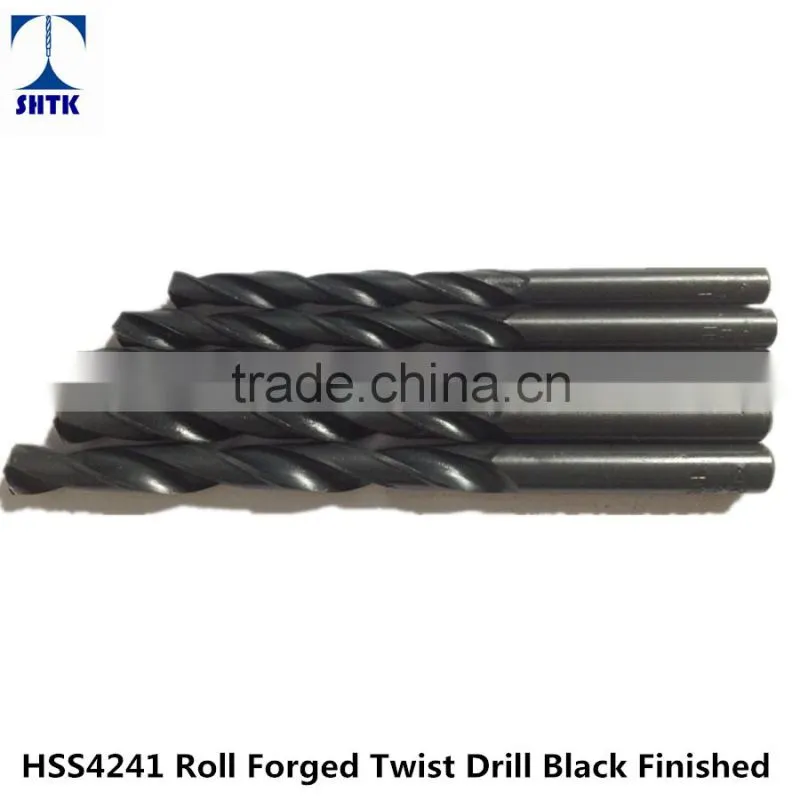 Factory sales directly, HSS4241Roll Forged twist drill bit, Black Finished