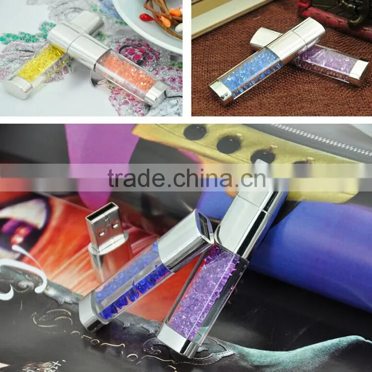 Crystal 4G/8G/16G/32G/64G USB flash disk for gift
