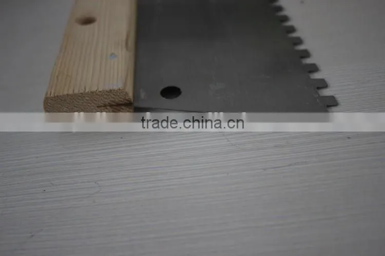 Teeth blade tools / carbon steel blade scraper with wooden handle