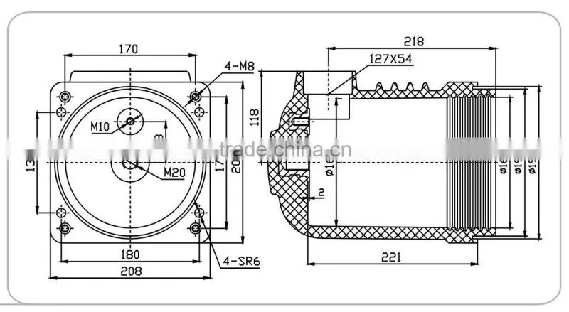 10kV Isolation Contact Spout Bushings