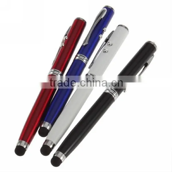 TM-22 4 in 1 multi founction touch pen , laser stlylus pen