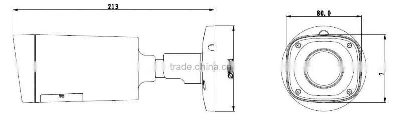 Dahua hdd dvd recorder cctv camera,7~22mm motorized lens cctv camera