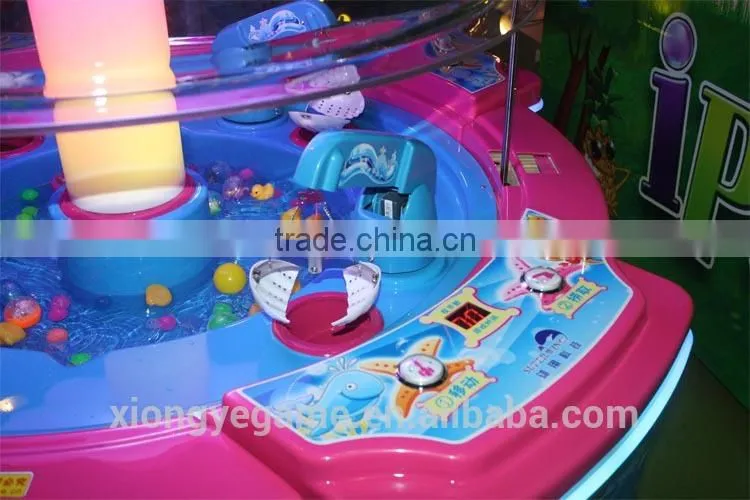 Toy claw machine rainbow paradise coin operated mini vending machine