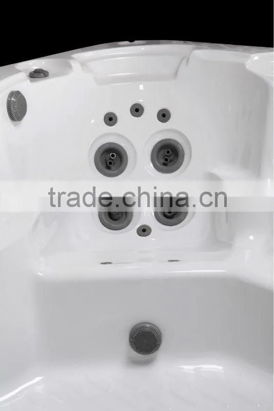 Wholesale spa products from Hangzhou China colorful water lamp 5 person swim spa pool with DVD