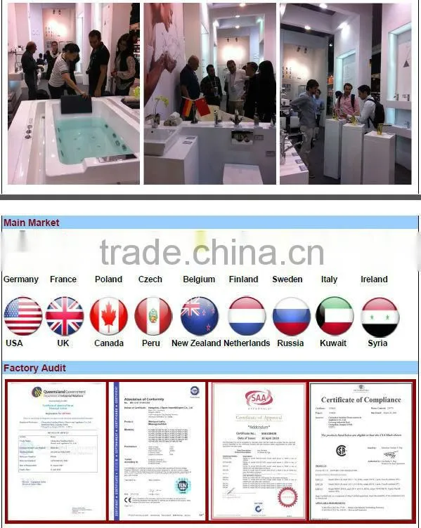 Wholesale spa products from Hangzhou China colorful water lamp 5 person swim spa pool with DVD