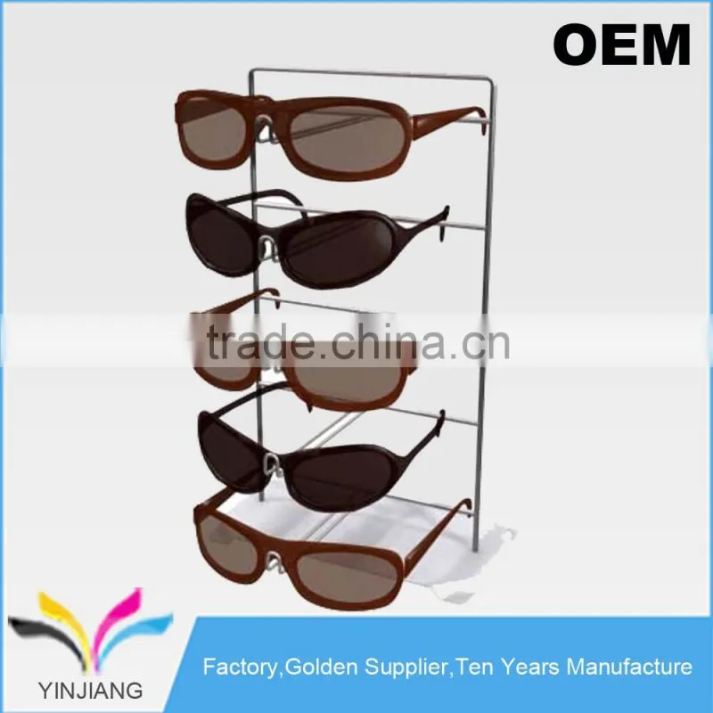 High Quality OEM design Metal Wire Counter Hanging eyewear display rack