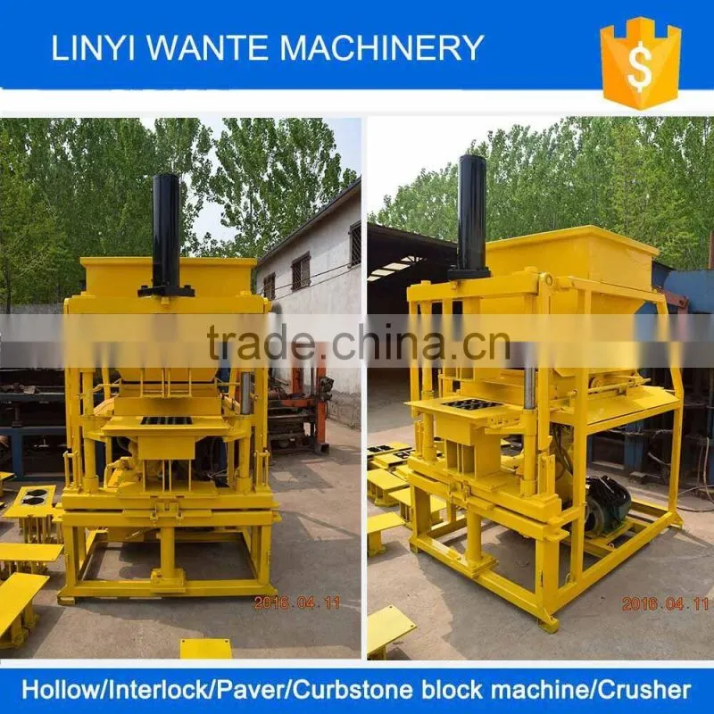Hot sale WT2-10 soil clay interlocking brick block making machine in Pakistan