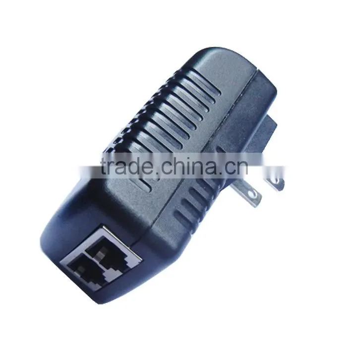 POE wallmount power adapter 12W/12W plug in POE power supply/12V 1A POE power adapter