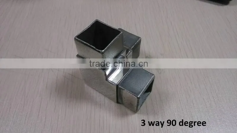 304 316 stainless steel round steel tube connectors