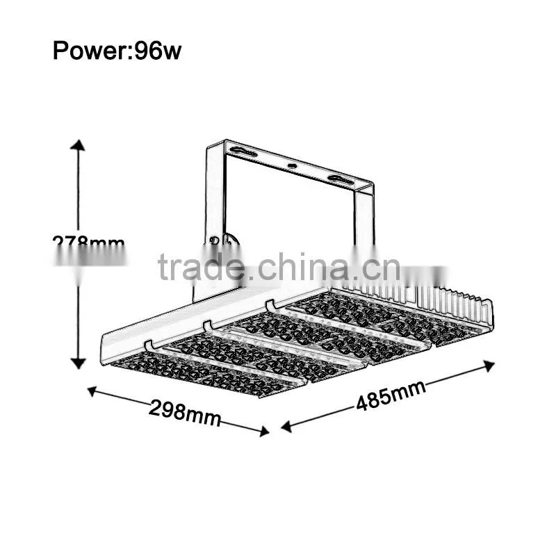Bridgelux chip Meanwell driver LED Tunnel light 96W. 144W