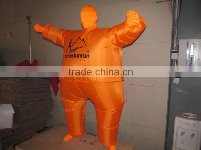 DJ-CO-117 Inflatable clothing Suit Funny Colorful Halloween Costume Orange jumpsuit