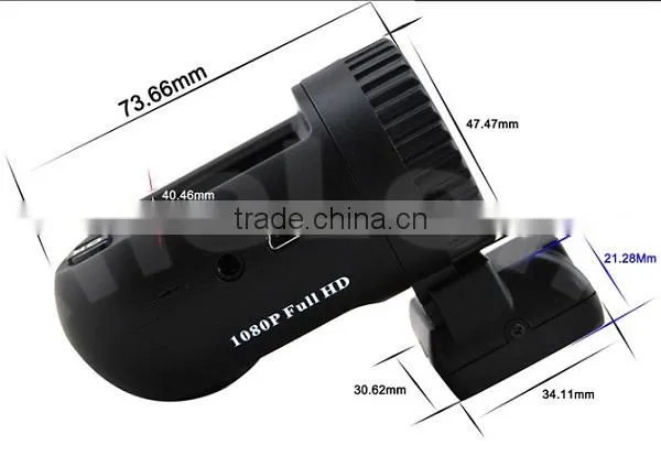 2014 The Best Mini Size 0801 Ambarella 1080p GPS Manual Car Camera HD DVR
