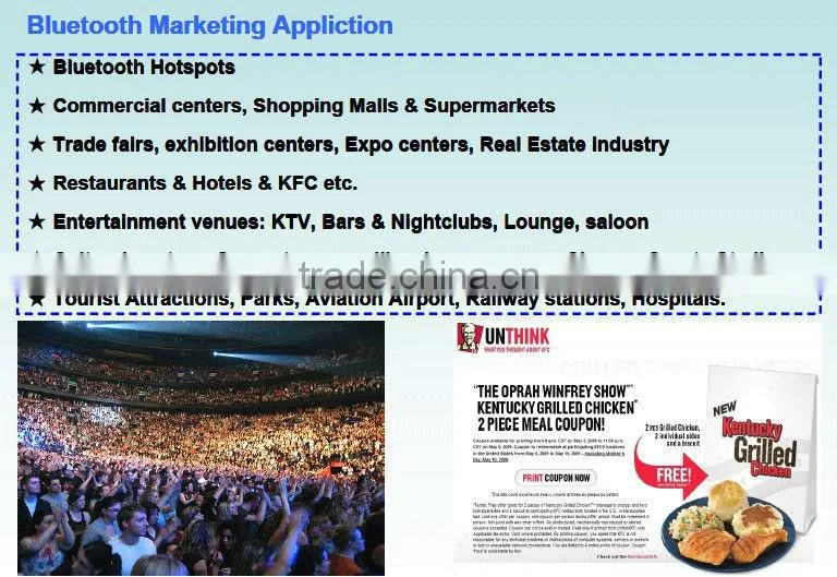 Wireless Advertising Equipment with WiFi and Bluetooth Hotspots