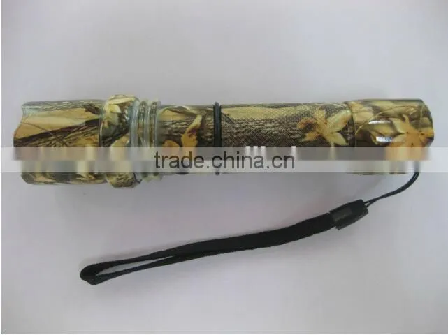 Three-speed police zoom rechargeable LED Flashlight