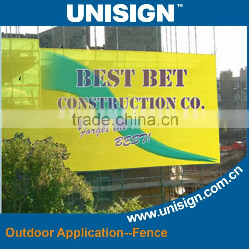 Unisign Good Quality Roll Eco-solvent Outdoor pvc mesh fabric