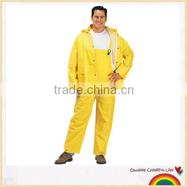 Adult pvc suspender rainsuit trouser