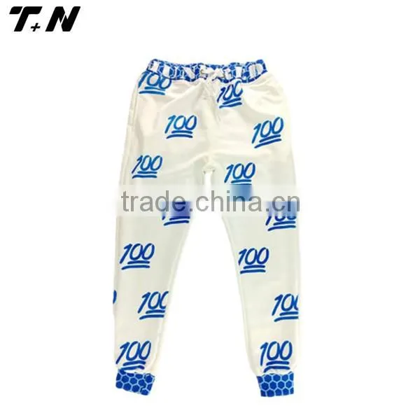 wholesale sublimation printed emoji unisex sweatpants
