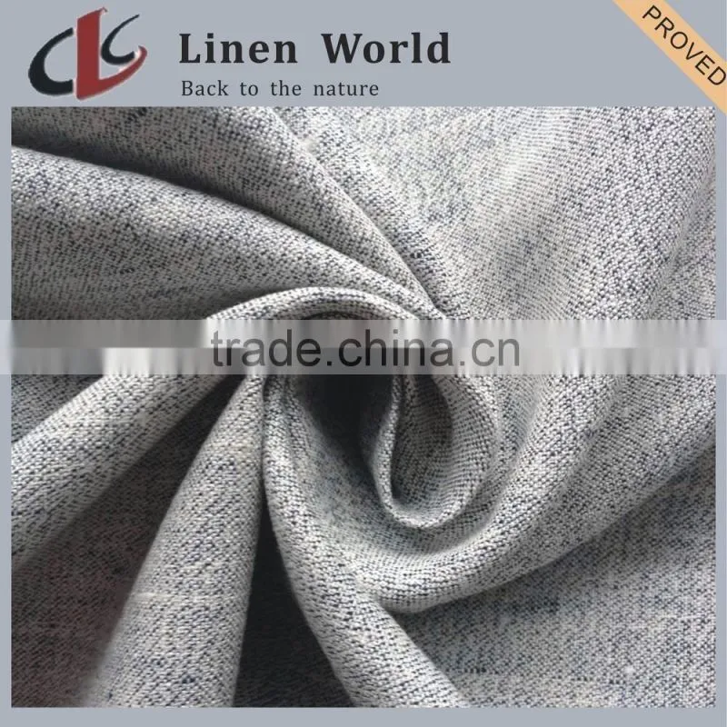 16S High Quality Plain Dyed Linen Viscose Blend Fabric
