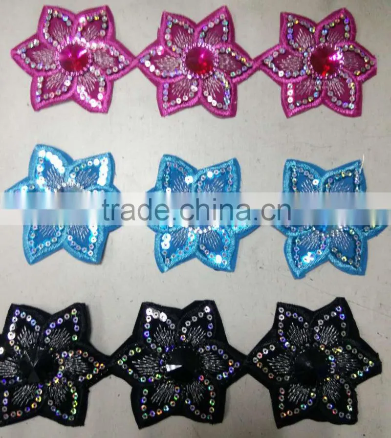 Sequins embroidery and manual adhesive series