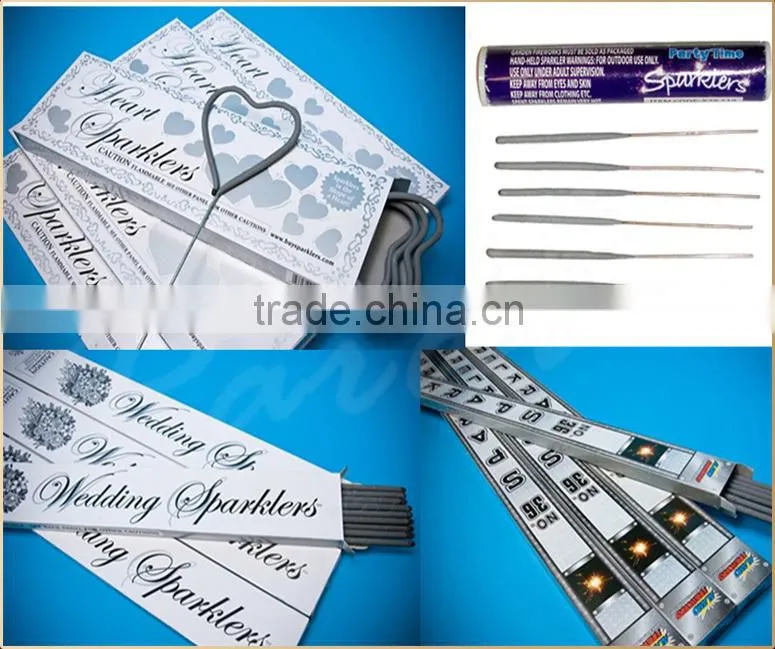 Factory wholesale colored sparklers fireworks for celebration