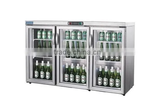 CE Approval Underbar Cooler/Double doors beer cooler for sale stainless steel 201 or 304