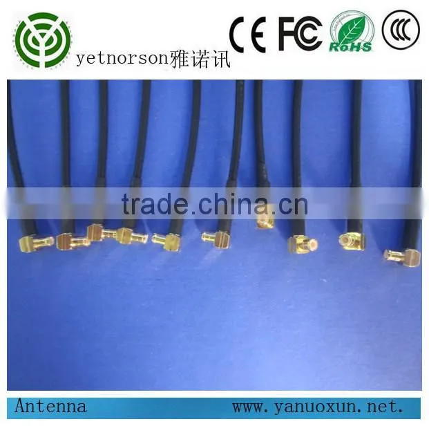 Yetnorson rf cable with RG 179 cable right angle MCX to BNC Q9 connectors