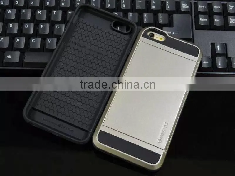 Hot Selling Luxury Damda Slide Series Tough ID Card phone accessory For iPhone 6S Back Cover Case Shell with 10 colors