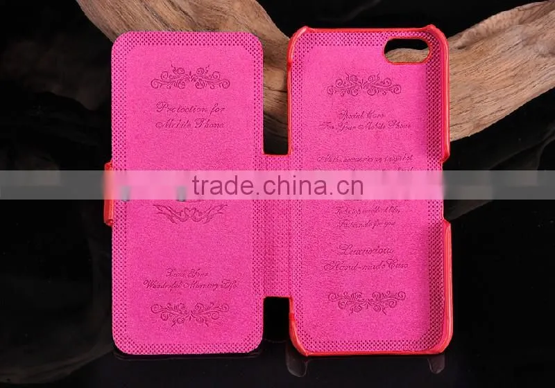 Excellent quality Horizontal Litchi Texture cowhide Flip Leather case for iphone 5 case,cases for iphone 5 case