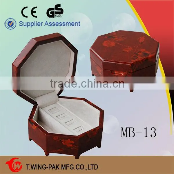 Color brilliancy lacqure octagon regina music box for sale