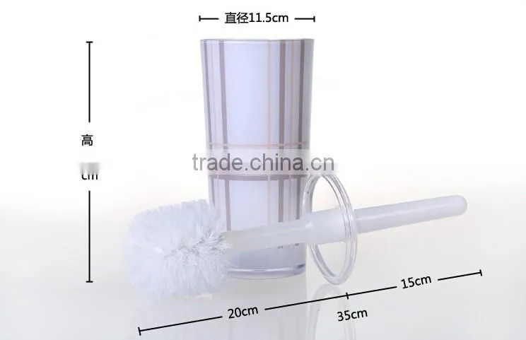 Durable plastic cleaning toilet brush