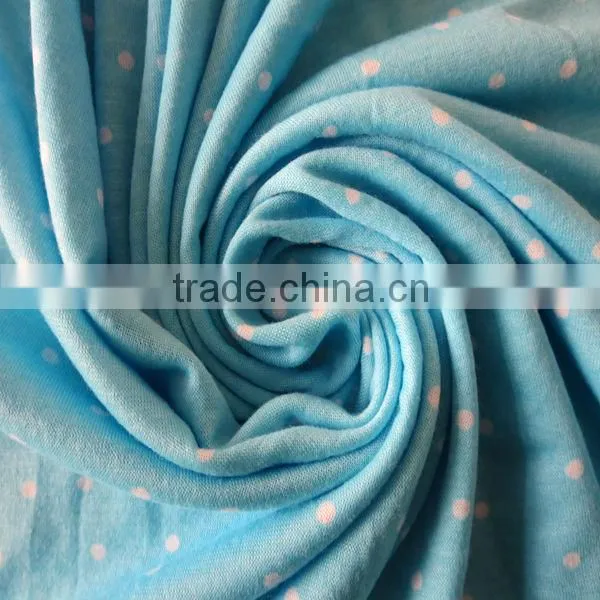 2014 Best price poly spun knit fabric for ladies' summer dress