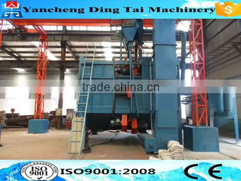 Dish head steel shot blasting machine