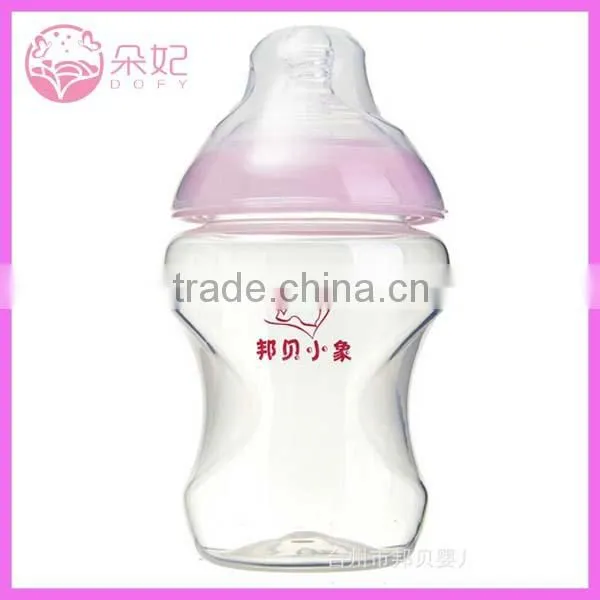 BPA free baby drinking bottle wide neck